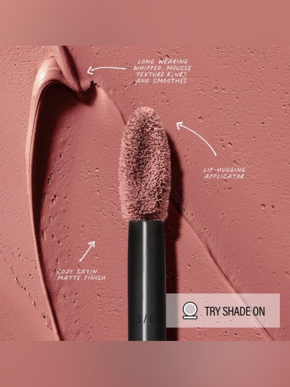 Makeup by Mario ULTRA SUEDE COZY LIP CREME -  Pinky Brown - Picture 4 of 6